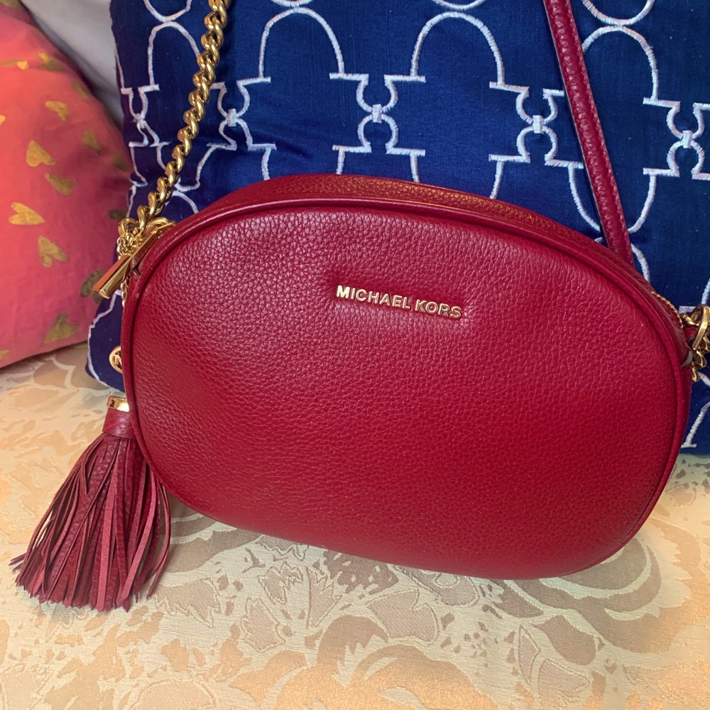Michael Kors camera bag with tassel